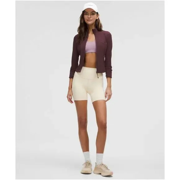 NWT Lululemon Define Cropped Jacket Nulu Goodnight Plum Gym Yoga Workout Sz 10 - Picture 4 of 4